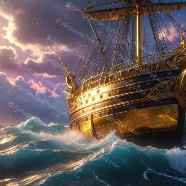 Golden Voyage at Dusk