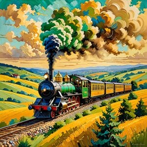 Journey Through Painted Fields