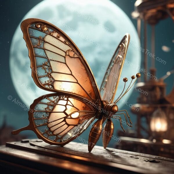 Lunar Flight of the Mechanical Butterfly