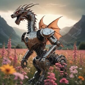 Mechanical Dragon in Bloom