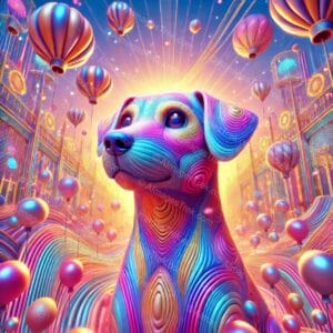 Vibrant Canine Reverie