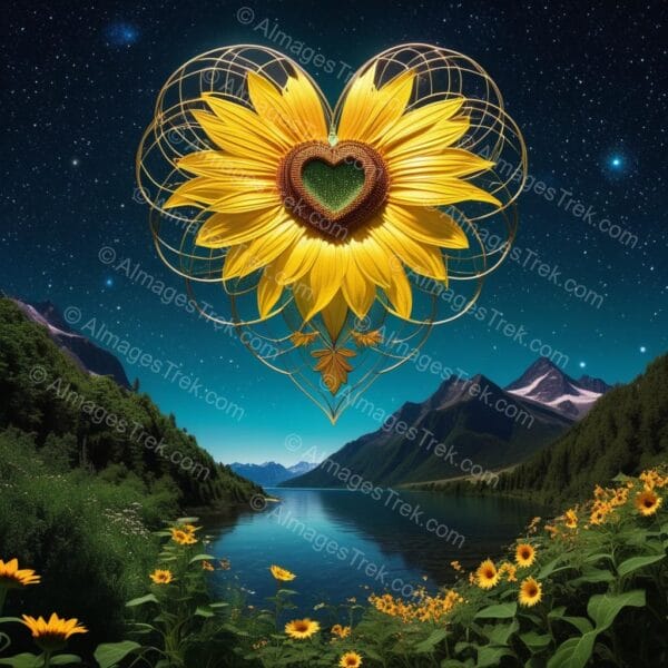Celestial Sunflower Symphony