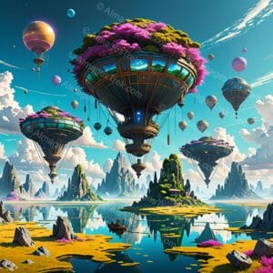 Floating Realms of Tranquility