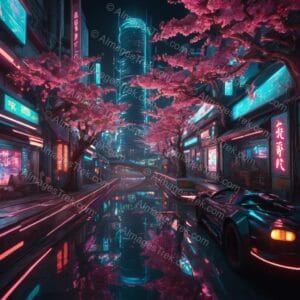 Neon Sakura Boulevard