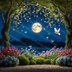 Moonlit Garden Reverie