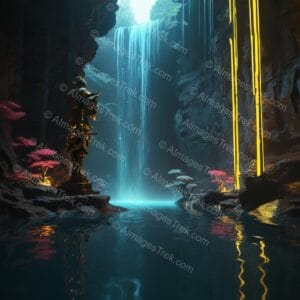 The Guardian of the Luminous Falls
