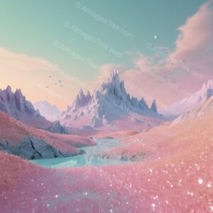 Pastel Peaks of Serenity